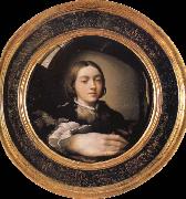 Francesco Parmigianino Self-portrait in a Convex Mirror Sweden oil painting artist